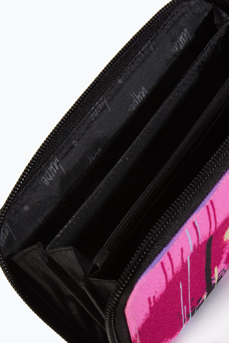 HYPE KIDS UNISEX PINK ABSTRACT SPRAY WALLET