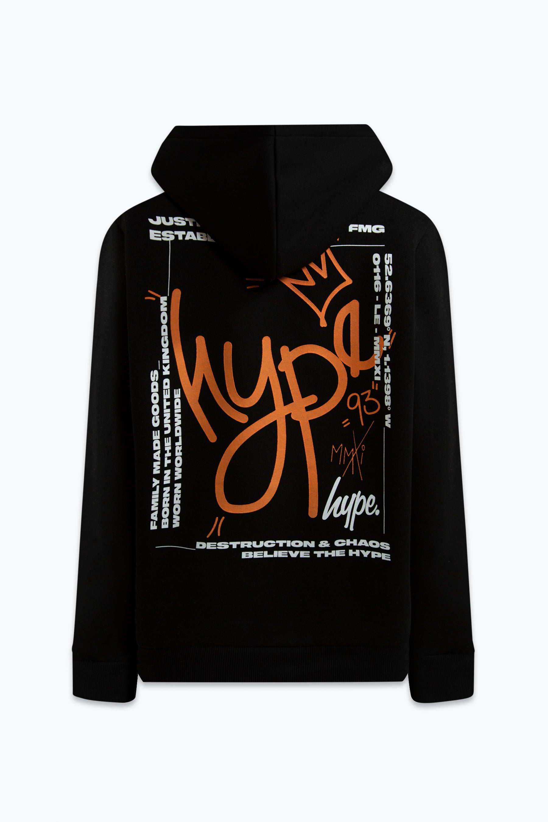 Just Hype Hype Hoodies Uk Hype Mens Black Admin Hoodie