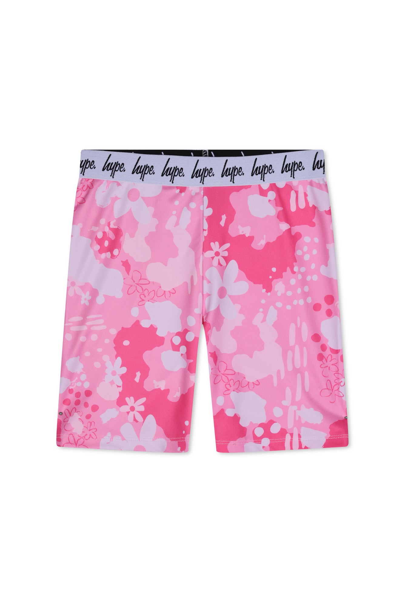 Hype Girls Pink Leopard Floral Cycle Shorts