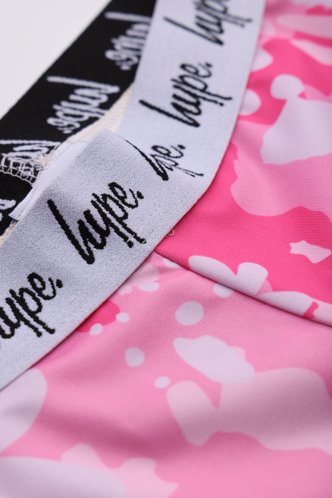 Hype Girls Pink Leopard Floral Cycle Shorts