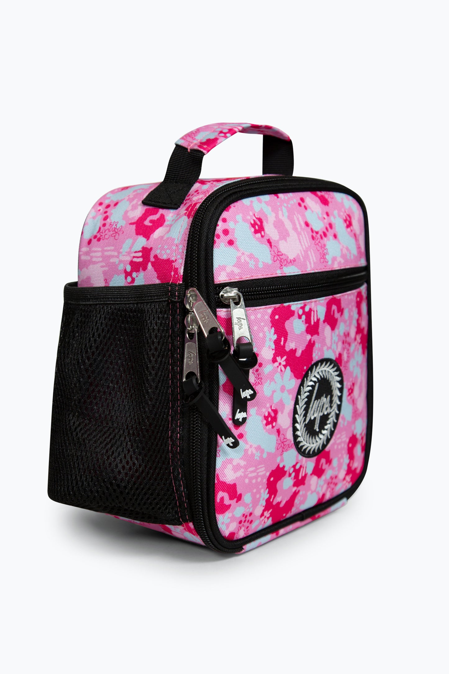 Hype Girls Pink Leopard Floral Lunch Box