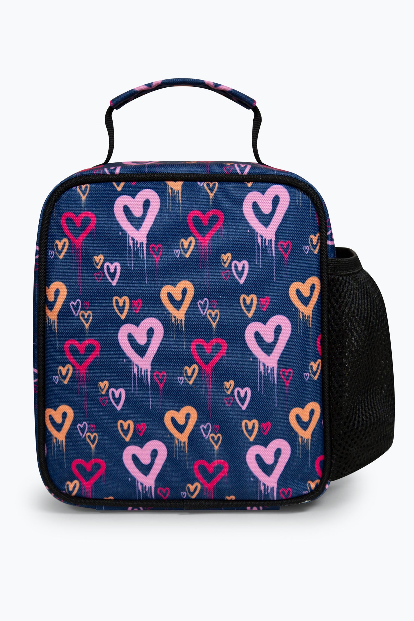 Hype Girls Navy Heart Drips Lunch Box