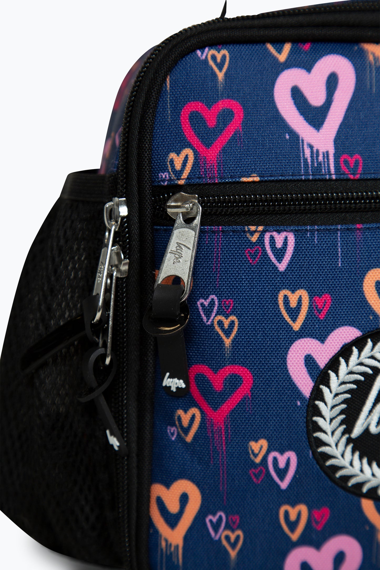 Hype Girls Navy Heart Drips Lunch Box