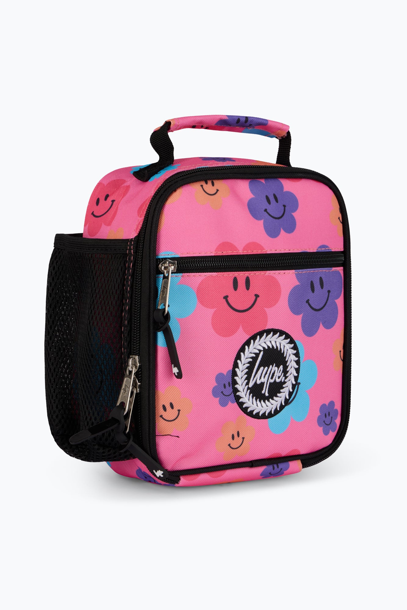 Hype Unisex Pink Happy Flowers Lunch Bag