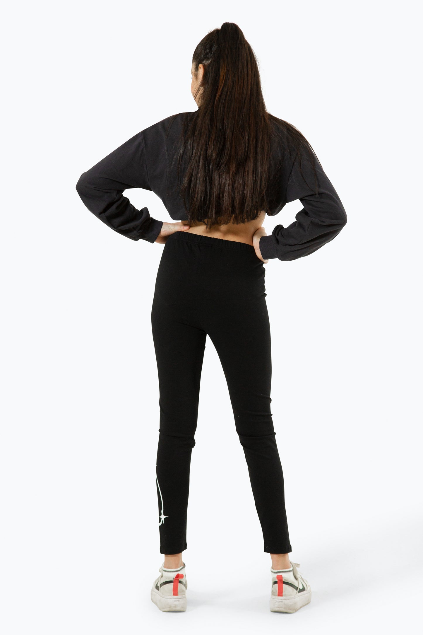 Hype Kids Black Y2K Logo Leggings