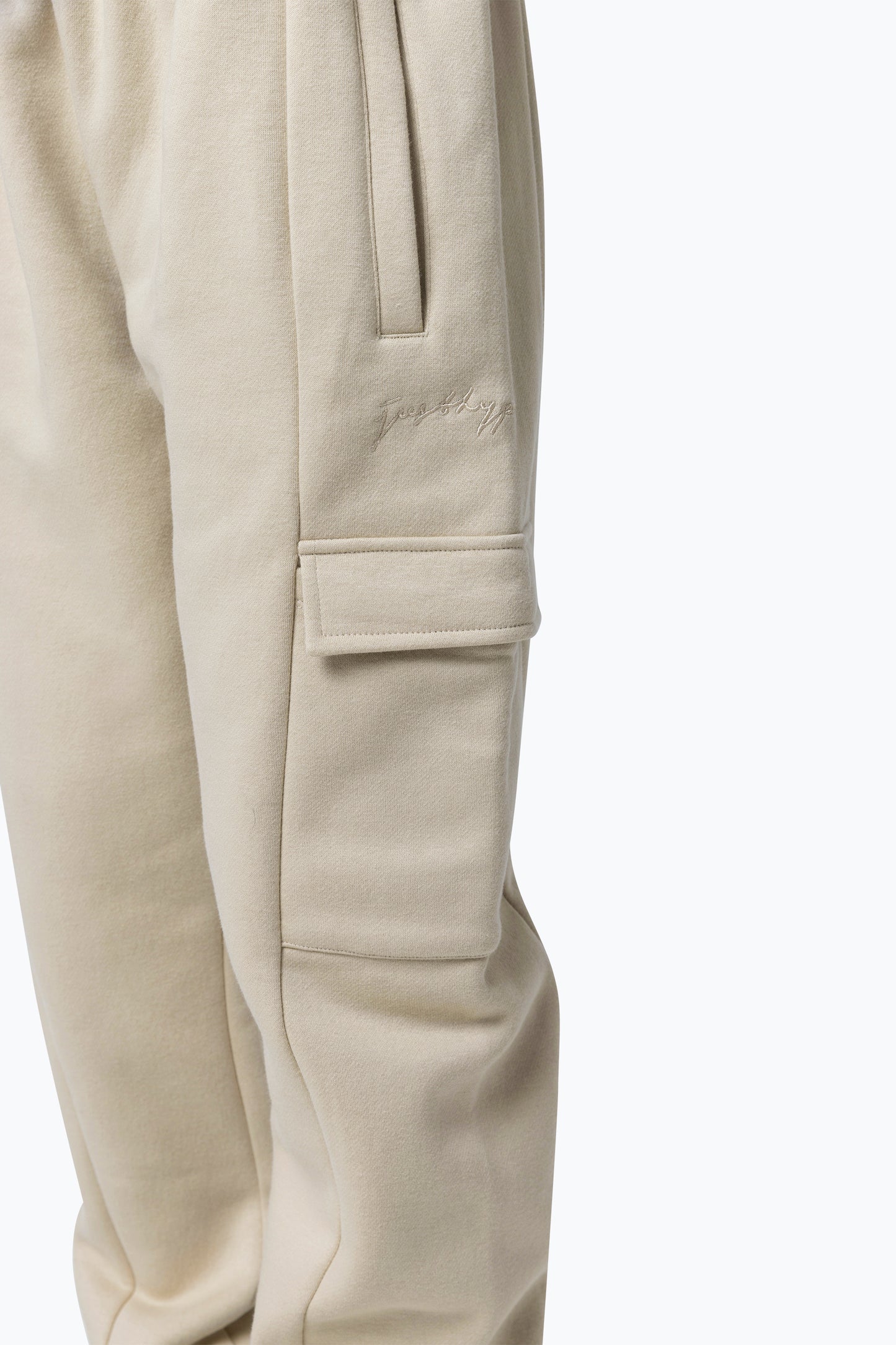 Hype Girls Beige Cargo Joggers