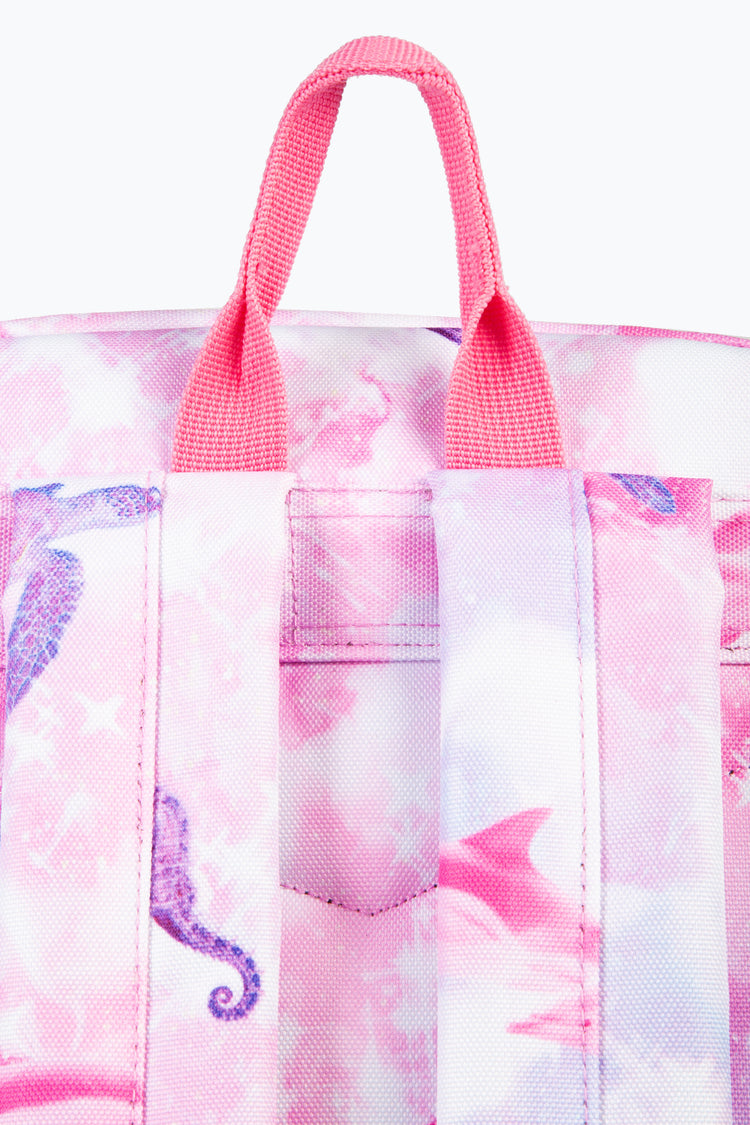 HYPE GIRLS BABY PINK SEAHORSE BACKPACK