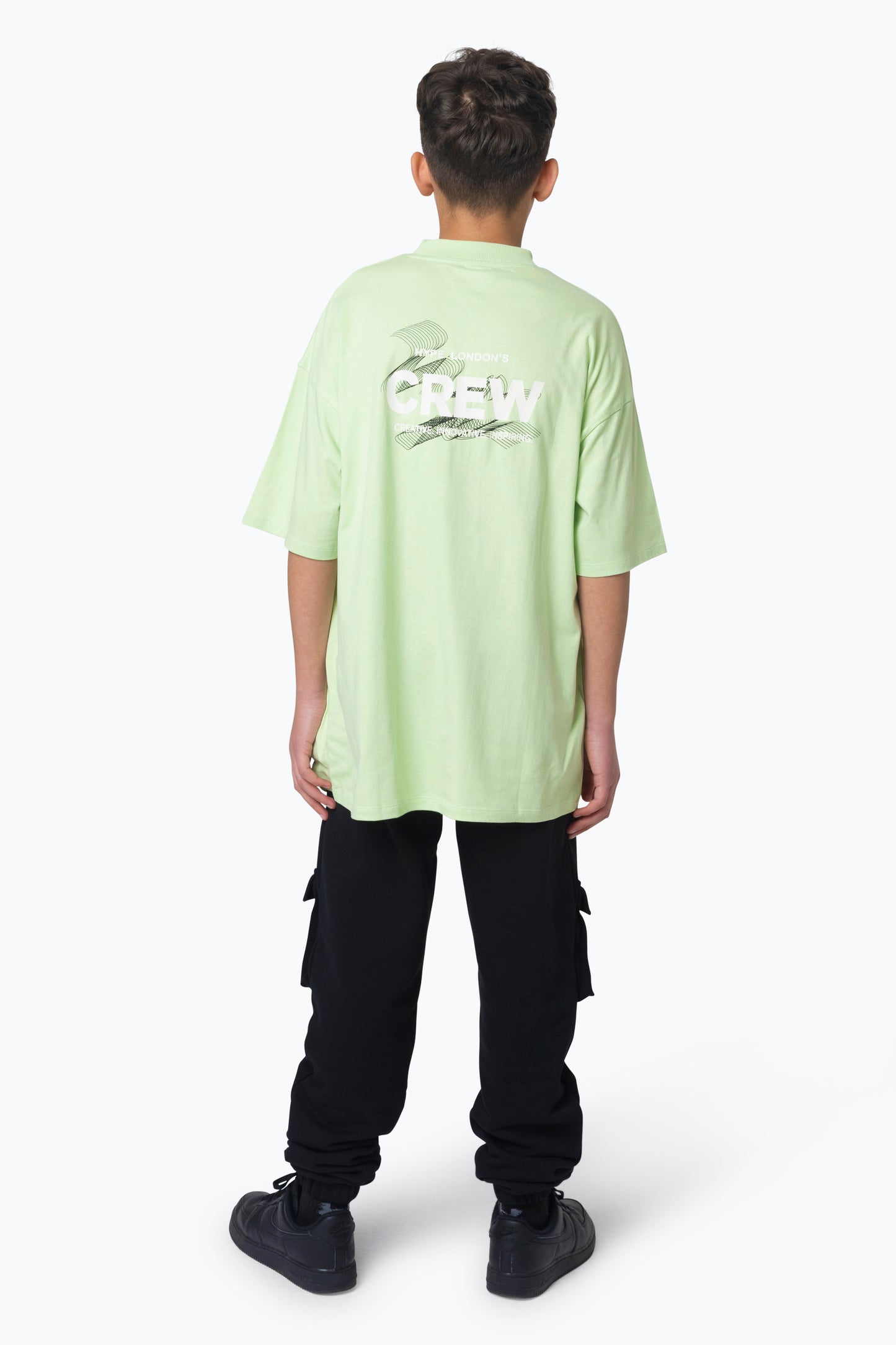 Hype Boys Green Crew T-Shirt