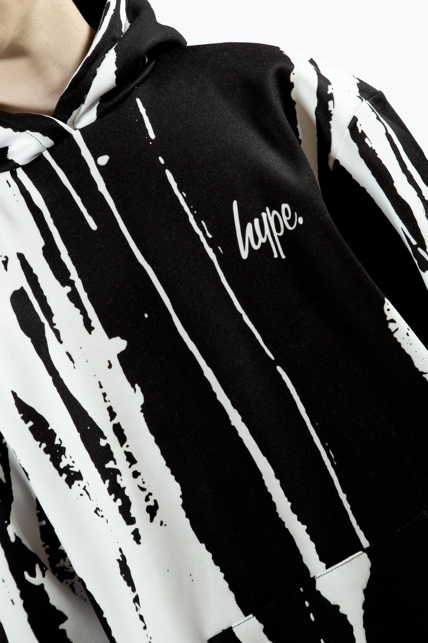 Hype Boys Multi Layered Earth Script Hoodie