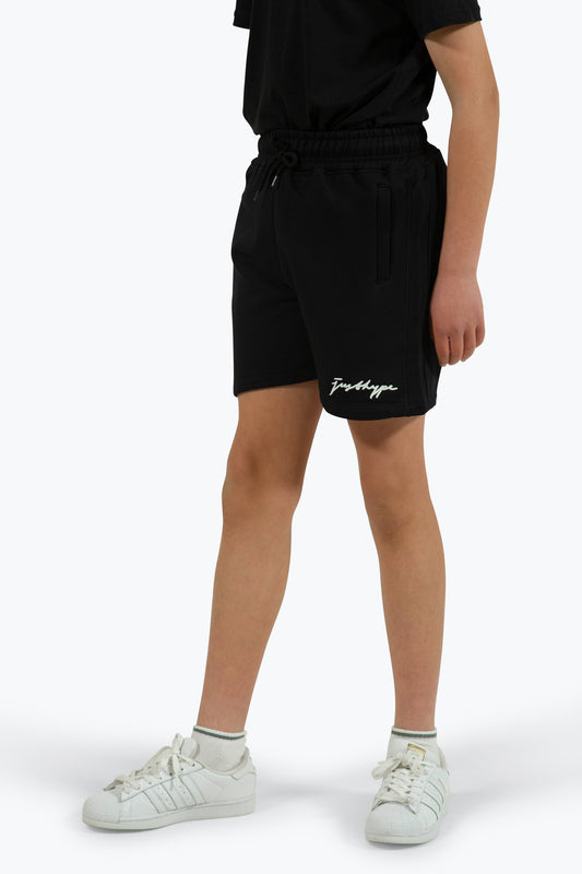 Hype Boys Black Scribble Shorts