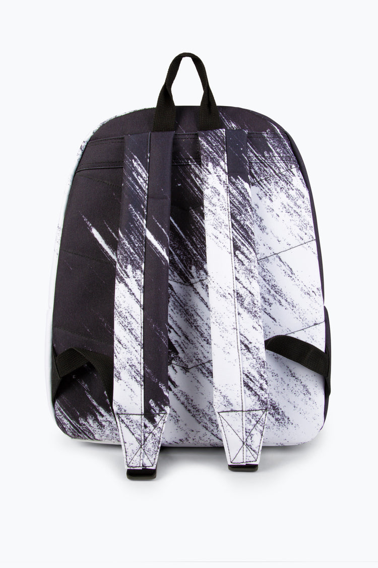 HYPE BOYS BLACK WHITE SCRATCH BACKPACK