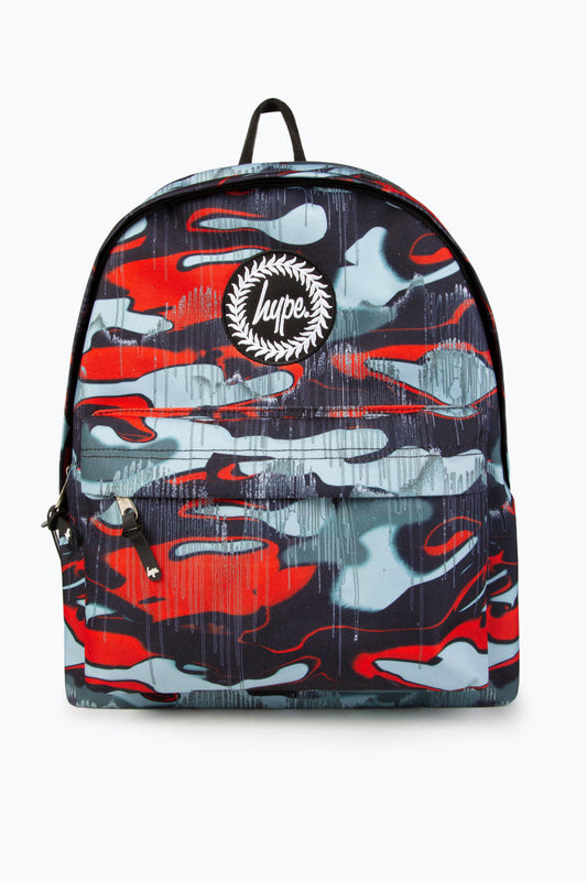 HYPE MULTI OUTLINE DRIPS CAMO BACKPACK & LUNCH BOX BUNDLE