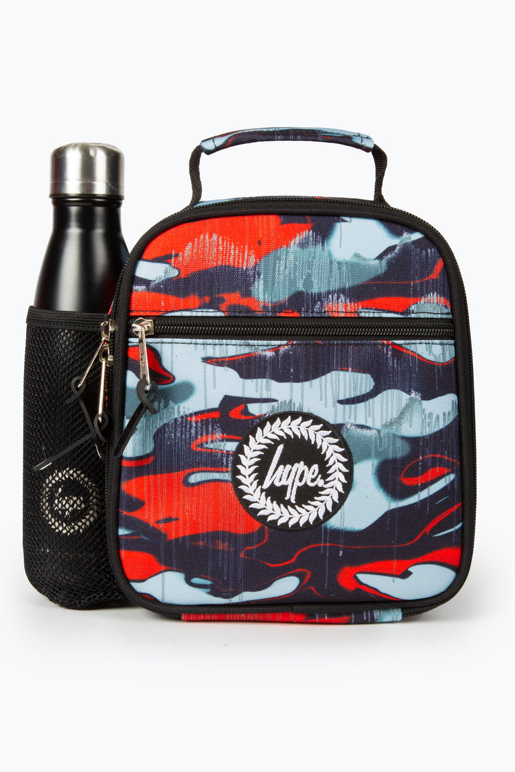 HYPE BOYS RED OUTLINE CAMO DRIPS LUNCH BOX
