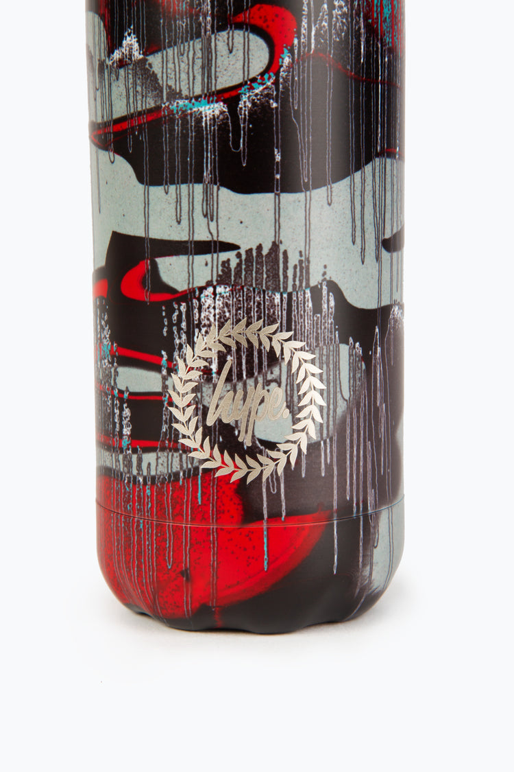 HYPE BOYS RED OUTLINE CAMO DRIPS WATER BOTTLE