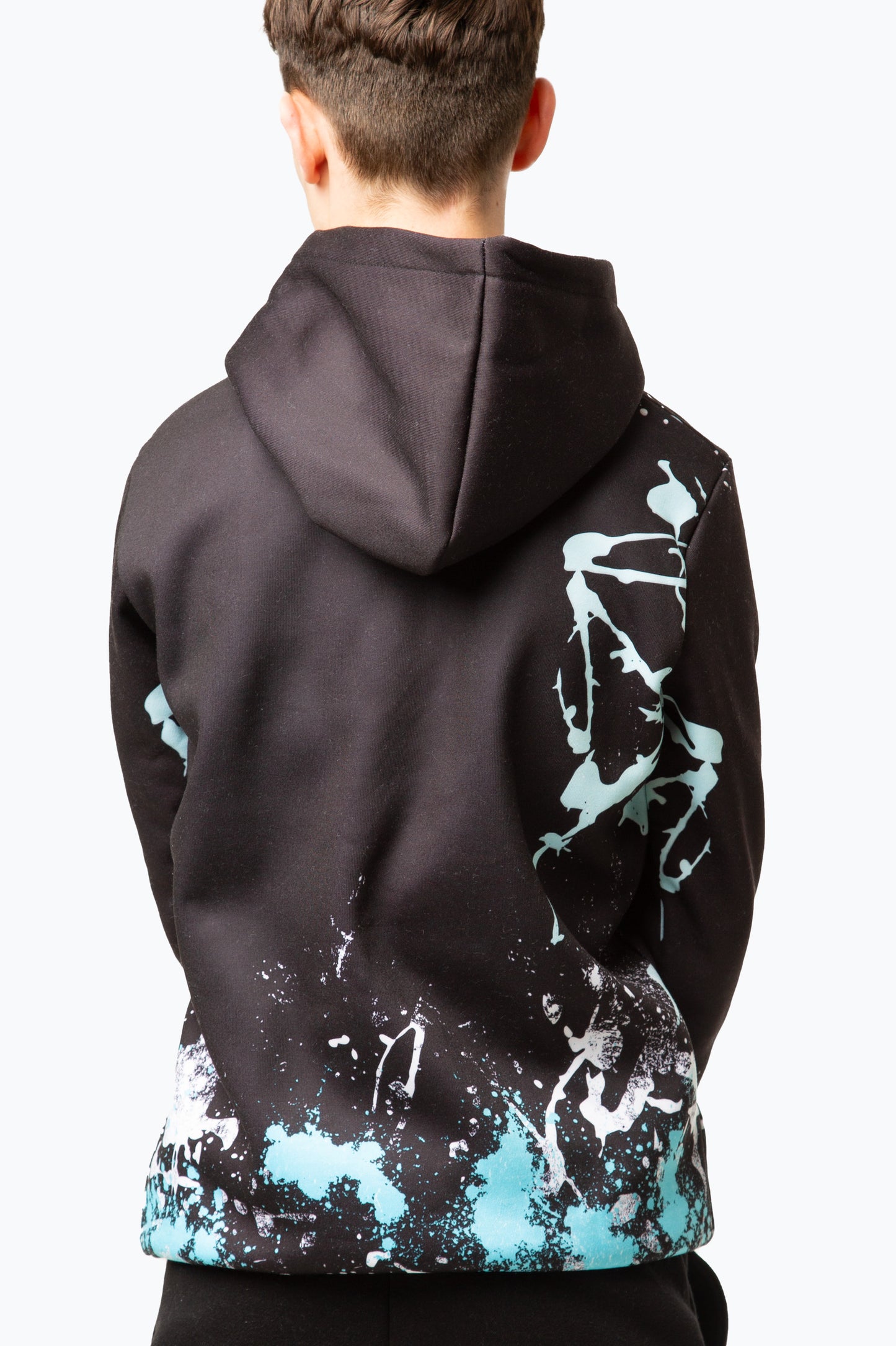 Hype Boys Black Cold Splat Script Hoodie