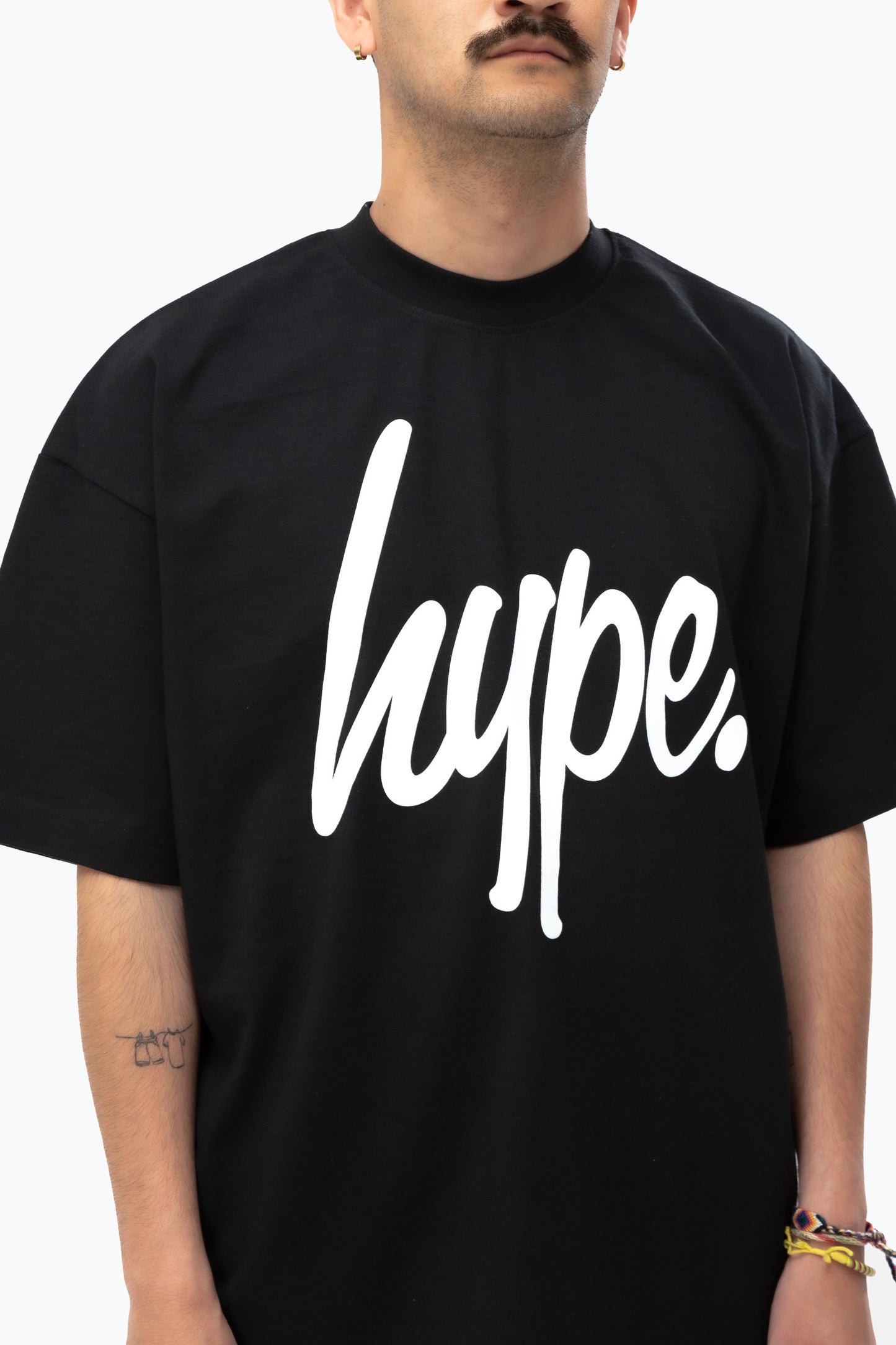 Hype Adults Black Script T-Shirt