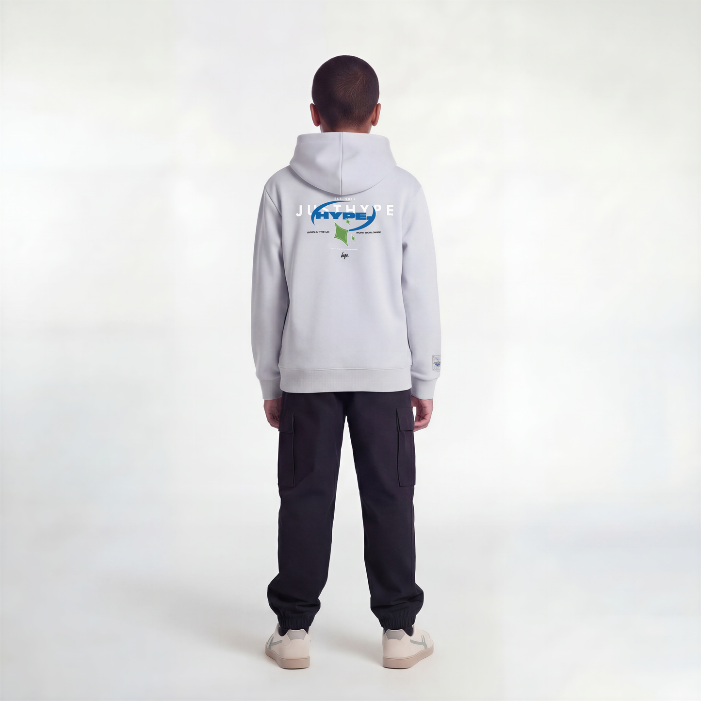 Hype Boys Grey Marl Cosmic Hoodie