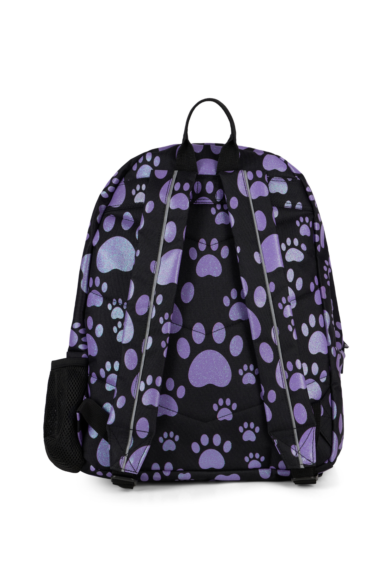 Hype Girls Black Glitter Paw Backpack