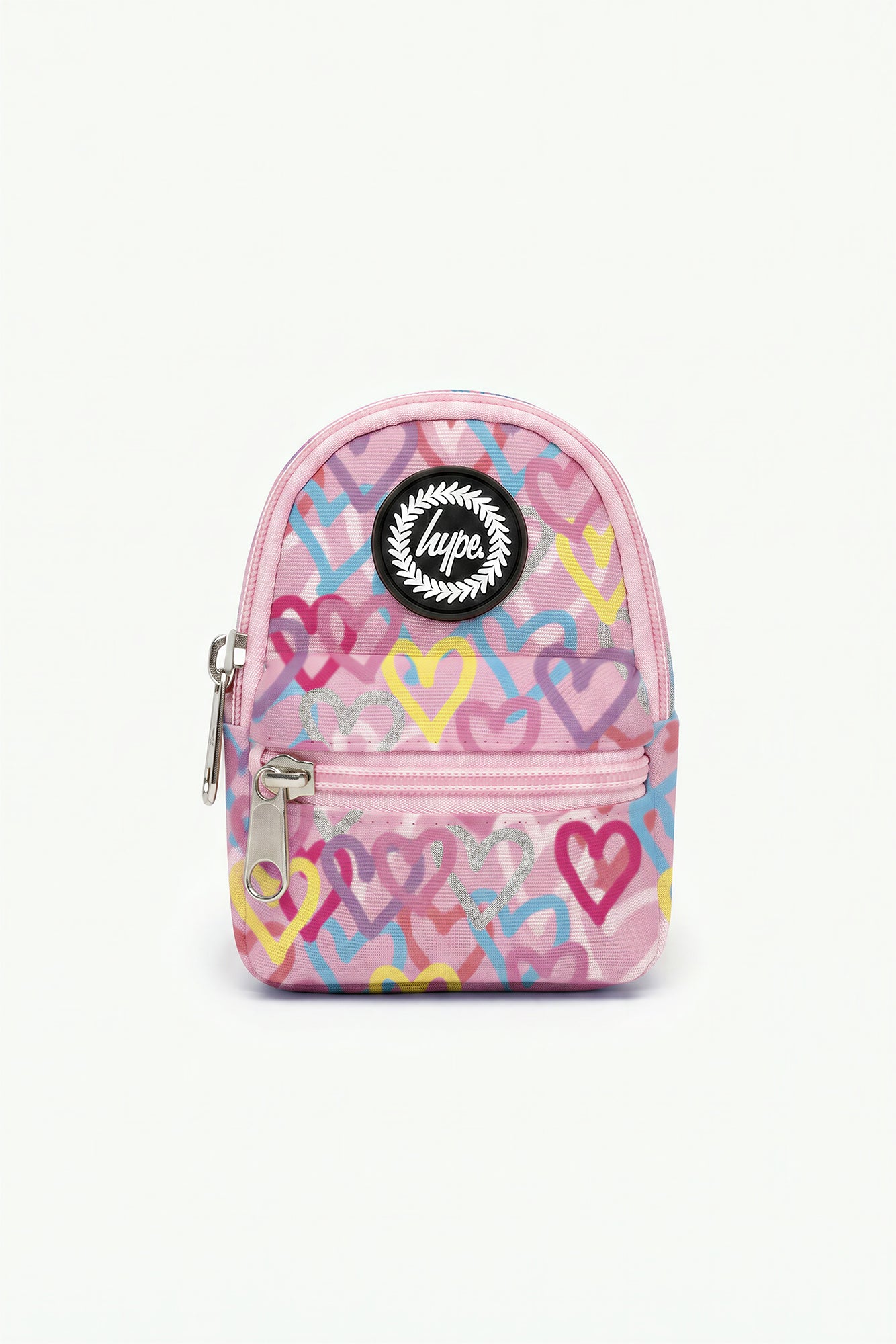 Hype Girls Baby Pink Graffiti Hearts Backpack Charm