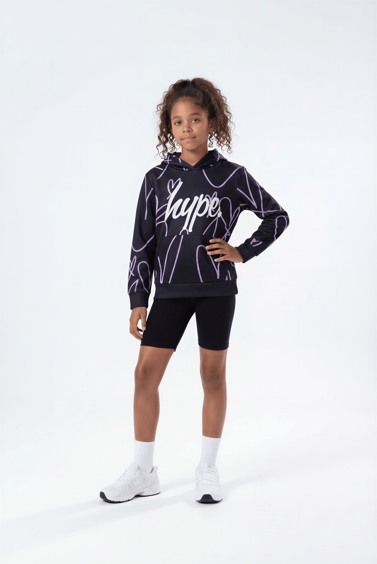 Scribble Hearts Hoodie
