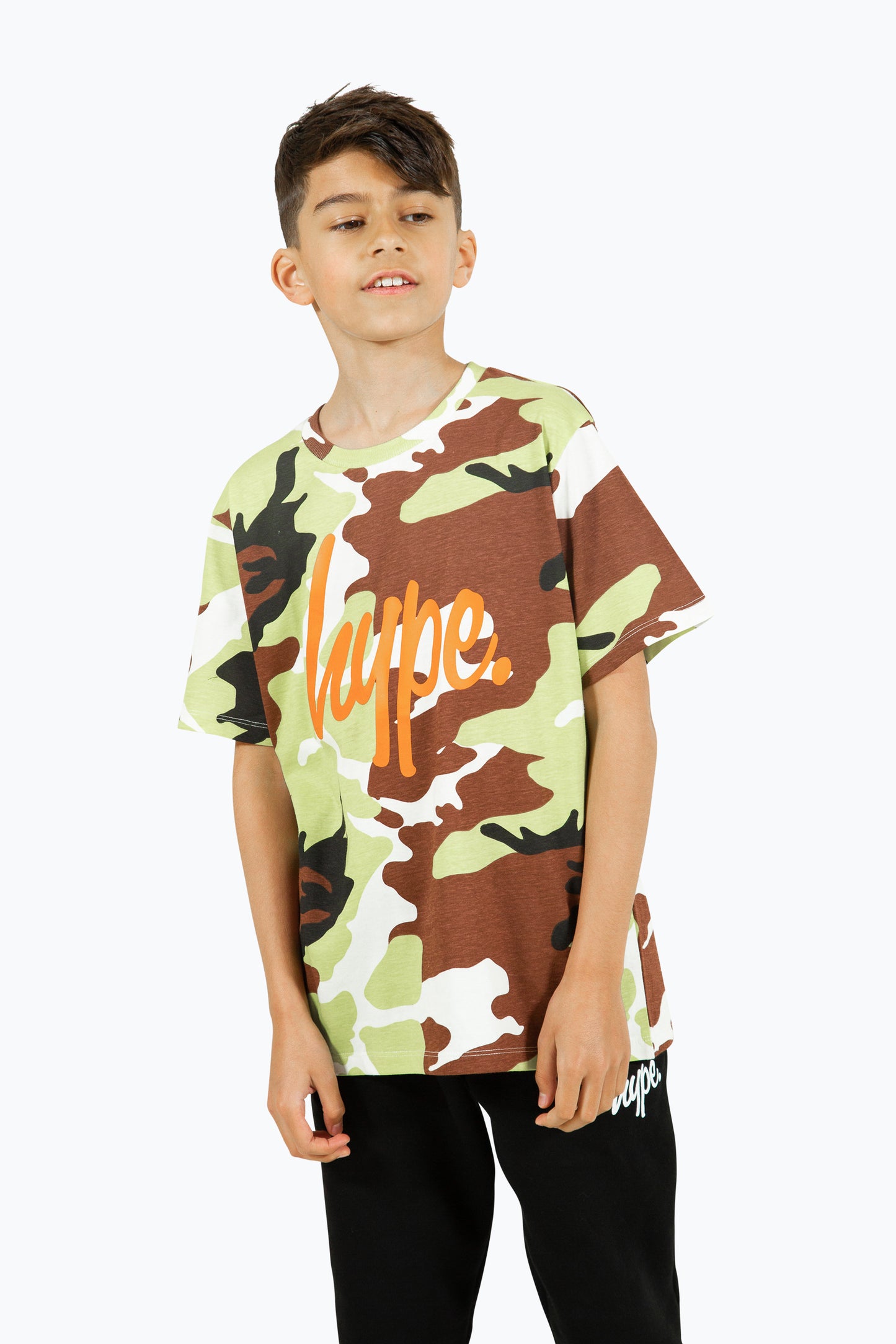 Hype Boys Camo Script T-Shirt