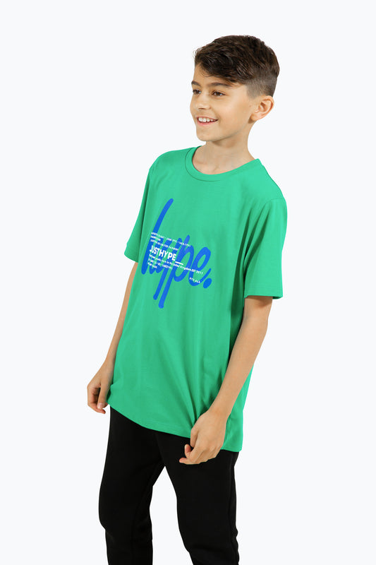 Hype Boys Green Double T-Shirt