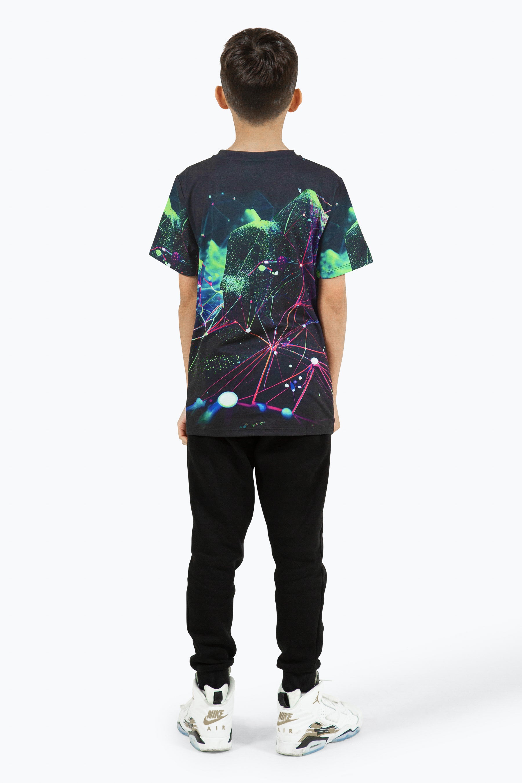 Hype Boys Multi Abstract Fractal T-Shirt