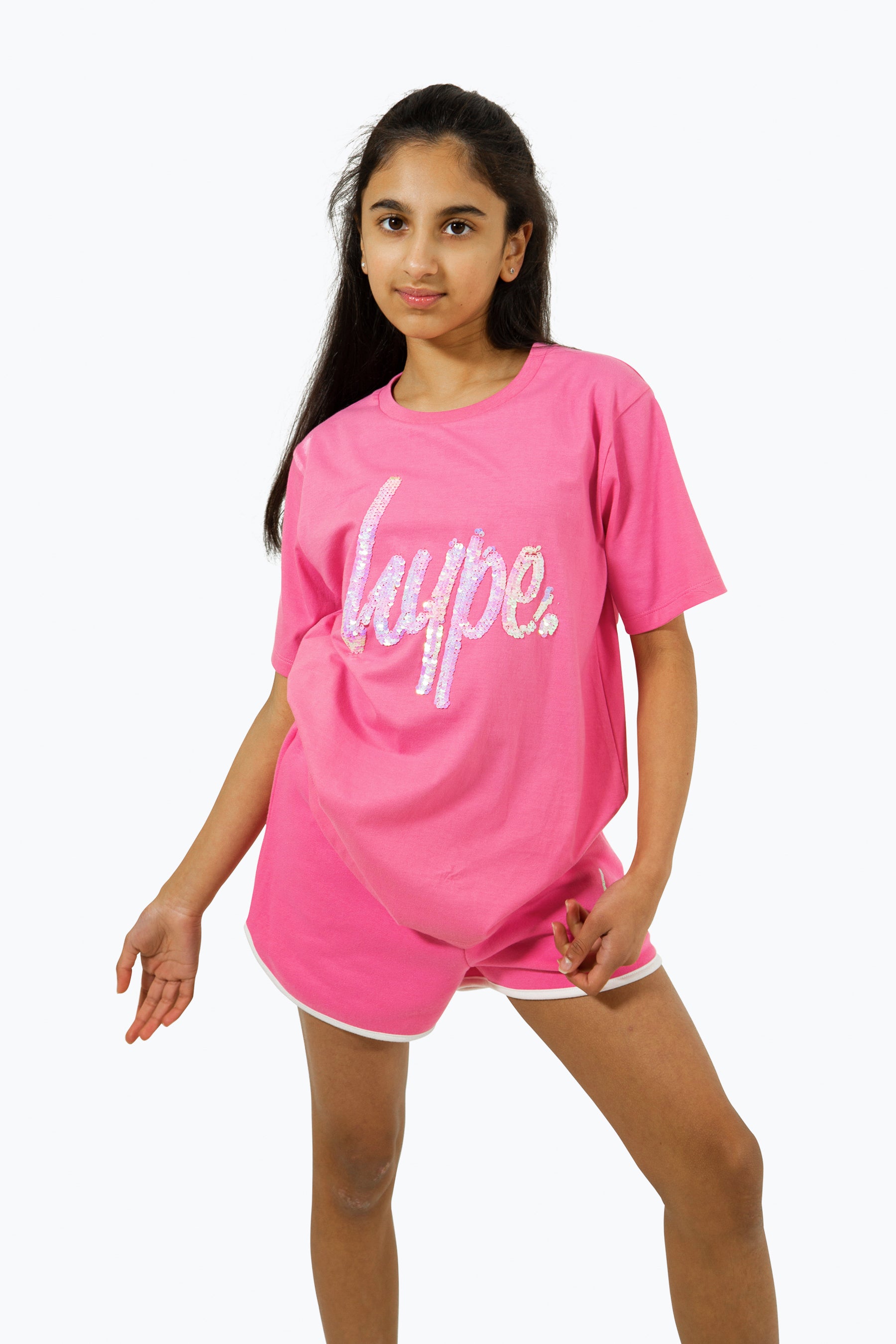 Hype. Girls Pink Script T-Shirt