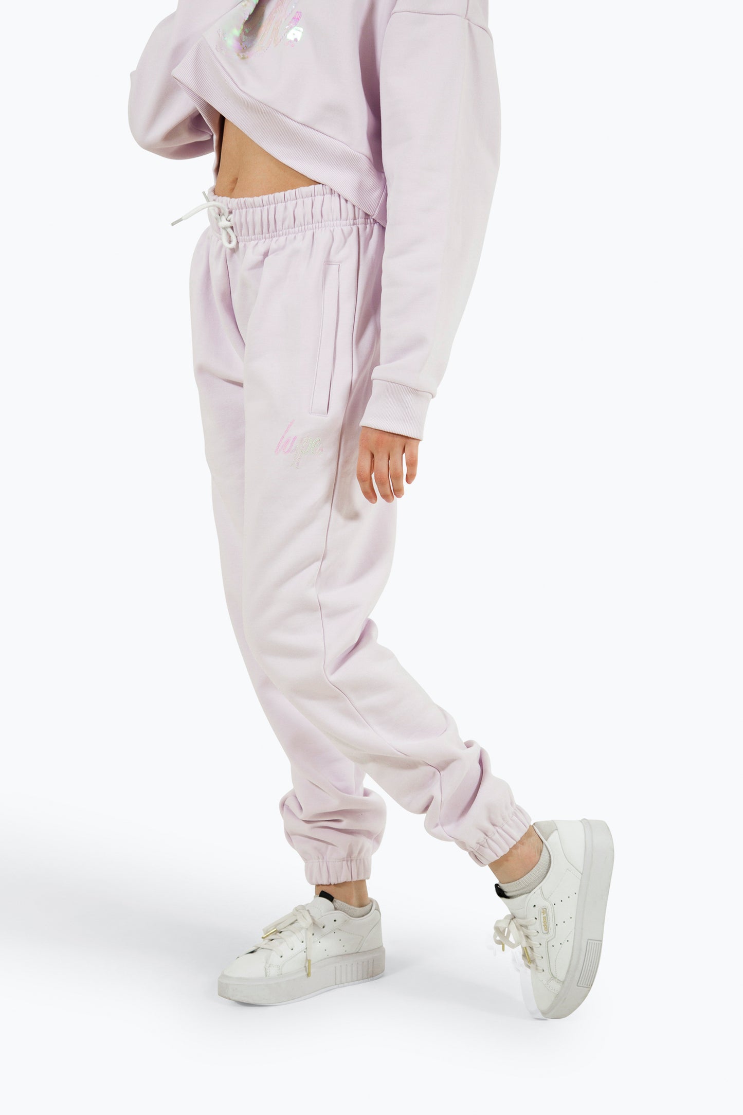 Hype Girls Lilac Script Joggers