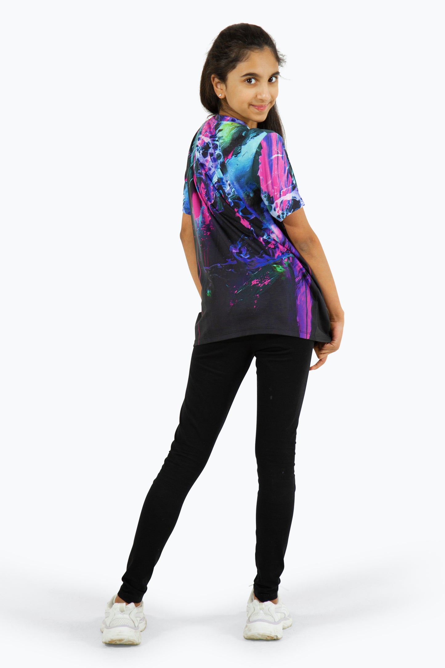 Hype Girls Multi Dark Smudge T-Shirt