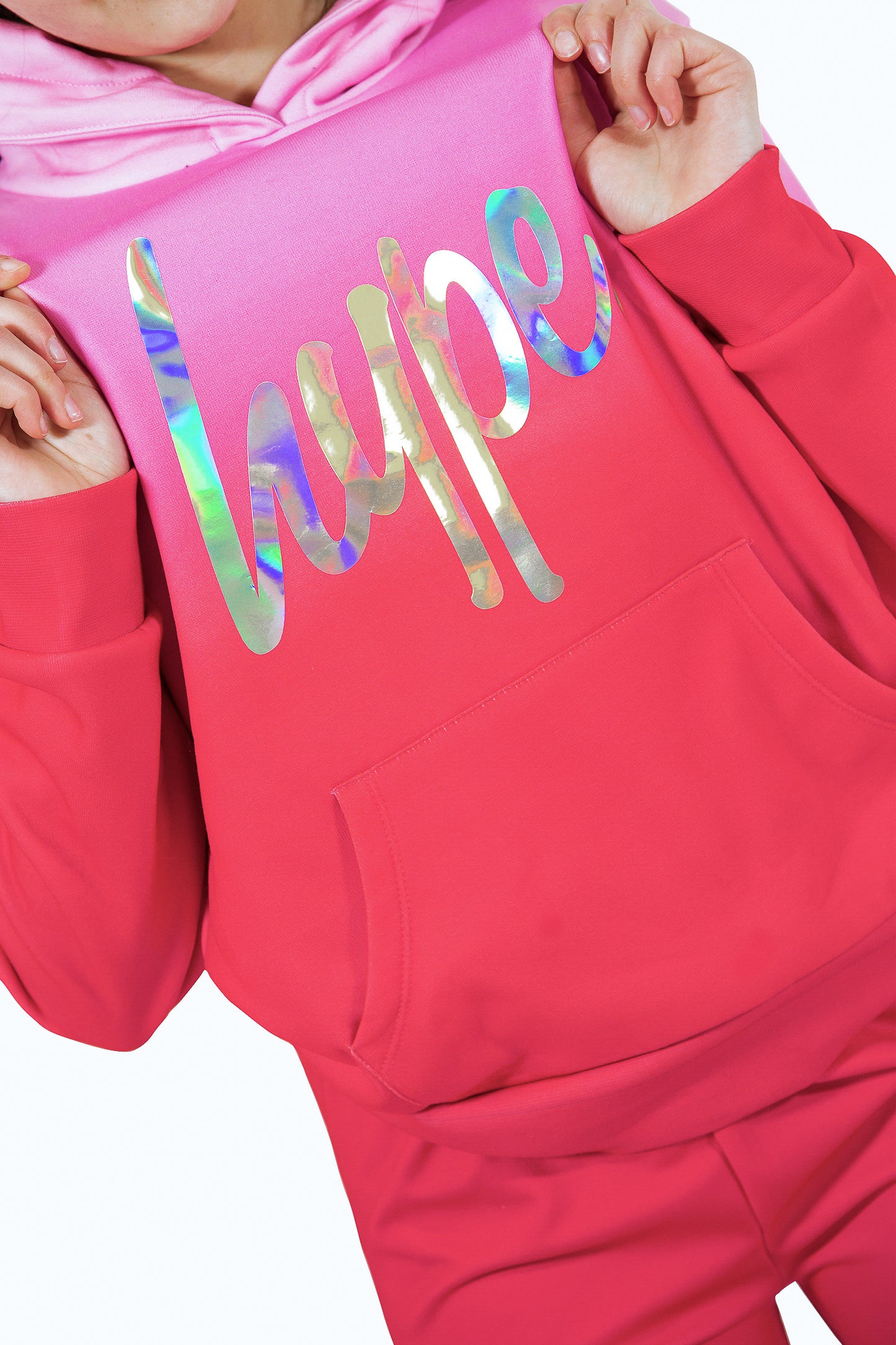 Hype Girls Pink Fade Hoodie