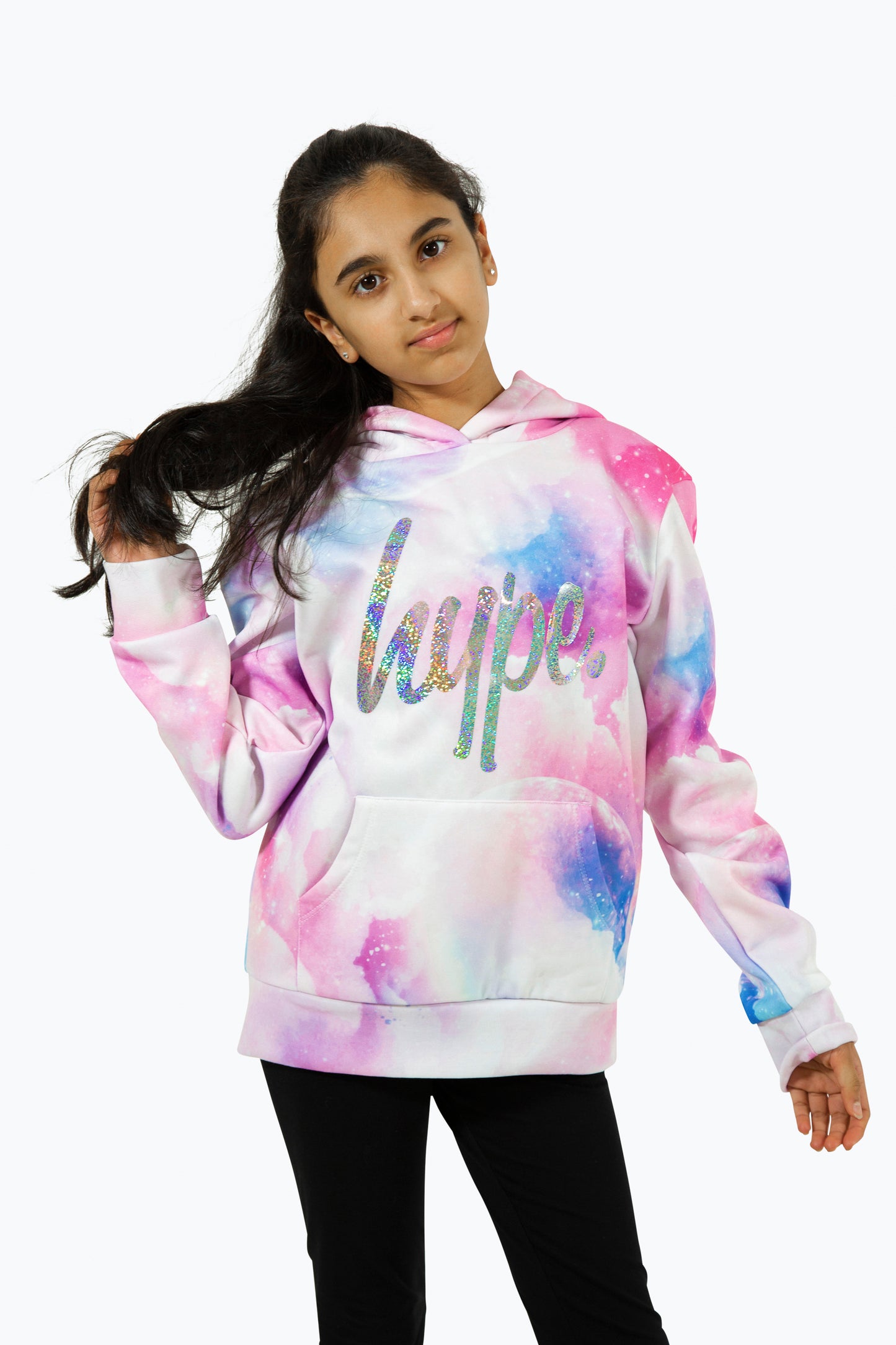 Hype Girls Pink Space Hoodie