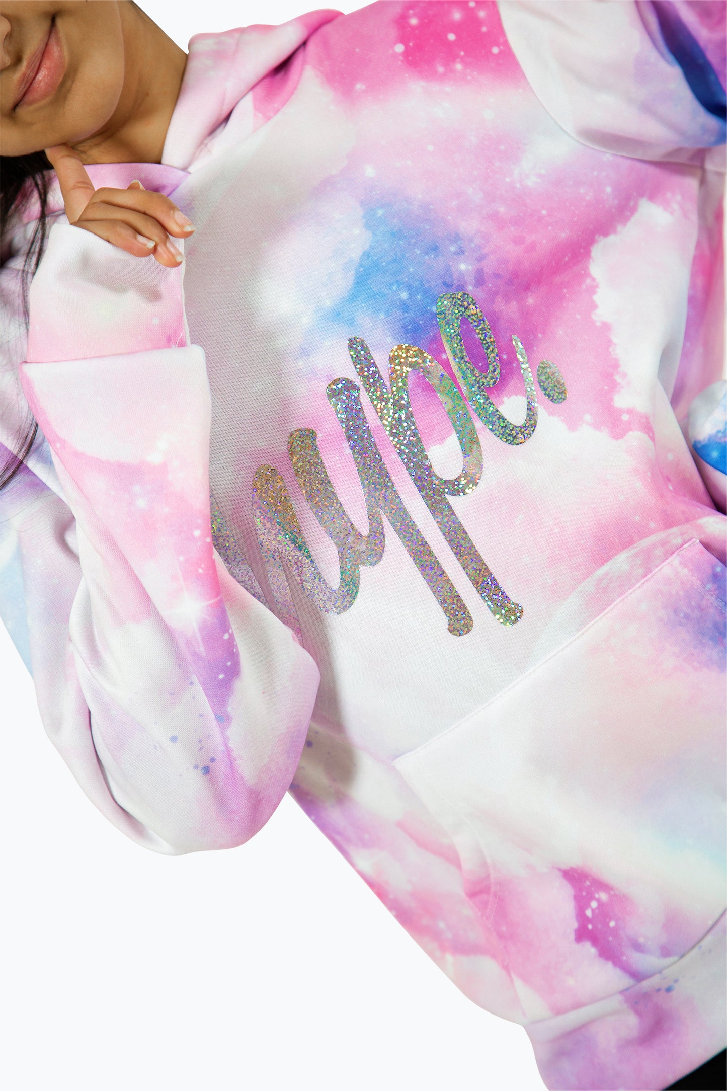 Hype Girls Pink Space Hoodie