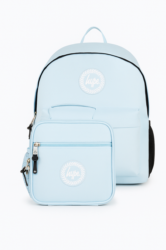Hype Kids Blue Backpack & Lunch Bag Bundle
