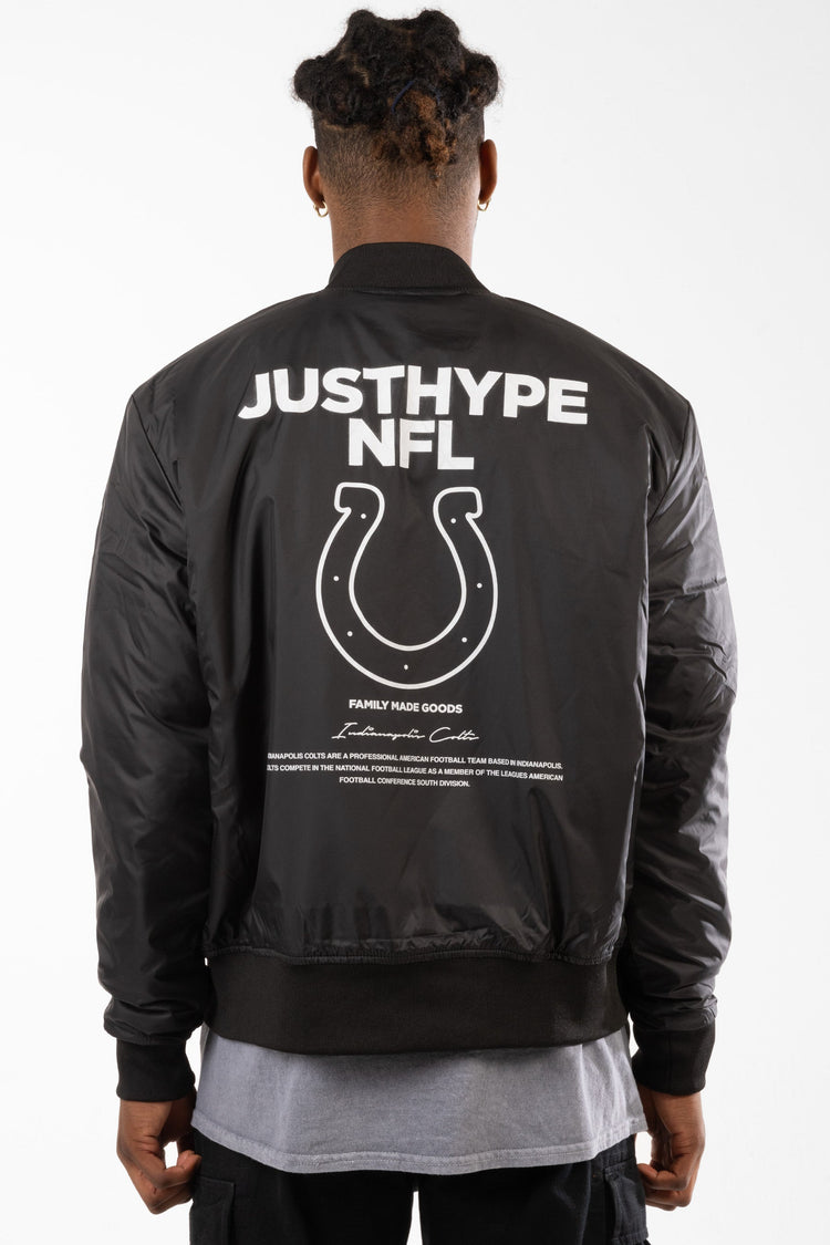 NFL X HYPE ADULTS BLACK INDIANAPOLIS COLTS JACKET