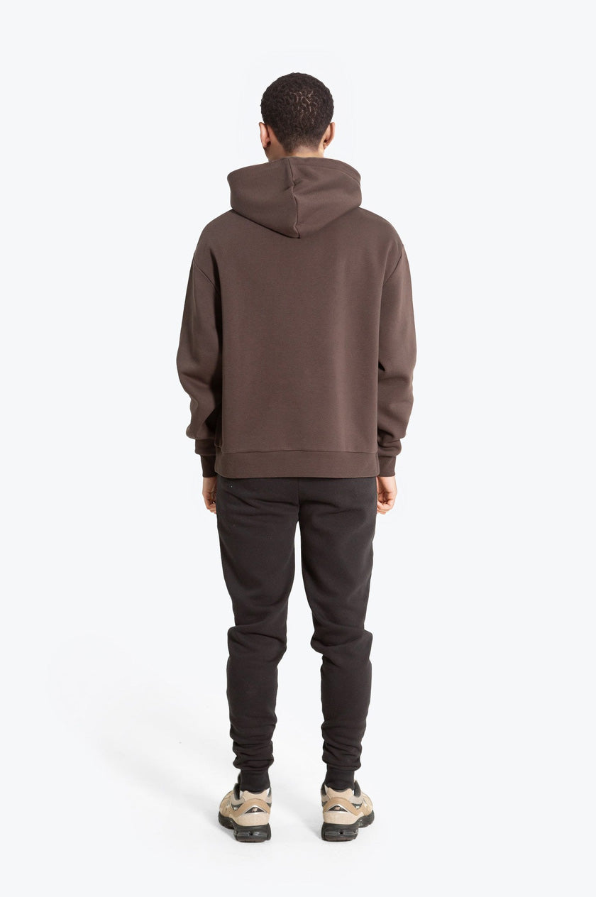 Hype Mens Brown Scribble Boxy Hoodie