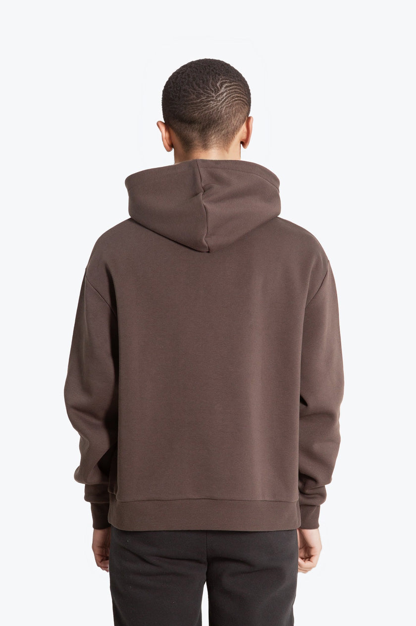 Hype Mens Brown Scribble Boxy Hoodie