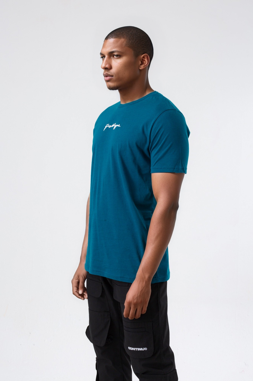 Hype Mens Teal Scribble T-Shirt