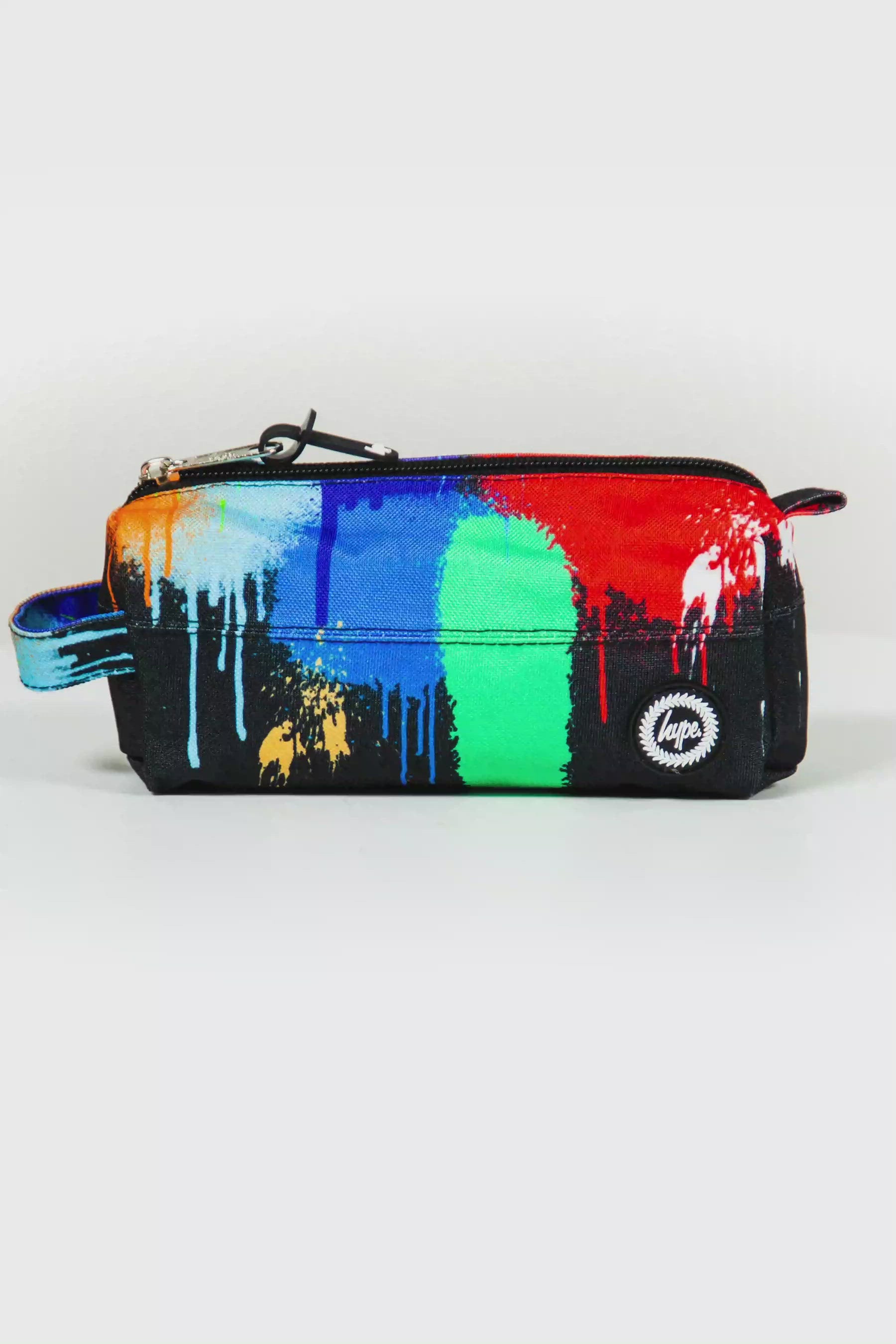 Hype Multi Coloured Drip Graffiti Pencil Case Promo Video