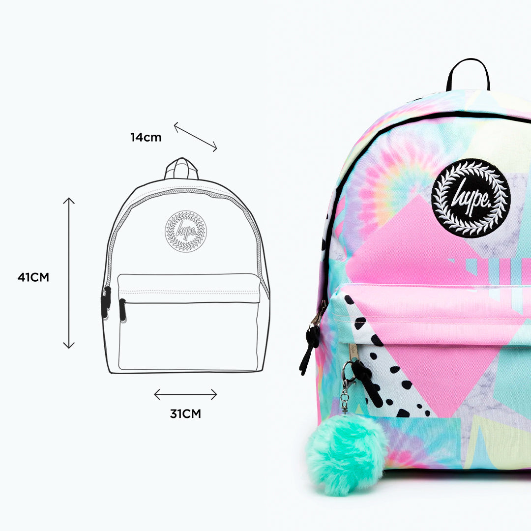 Hype Pastel Collage Backpack