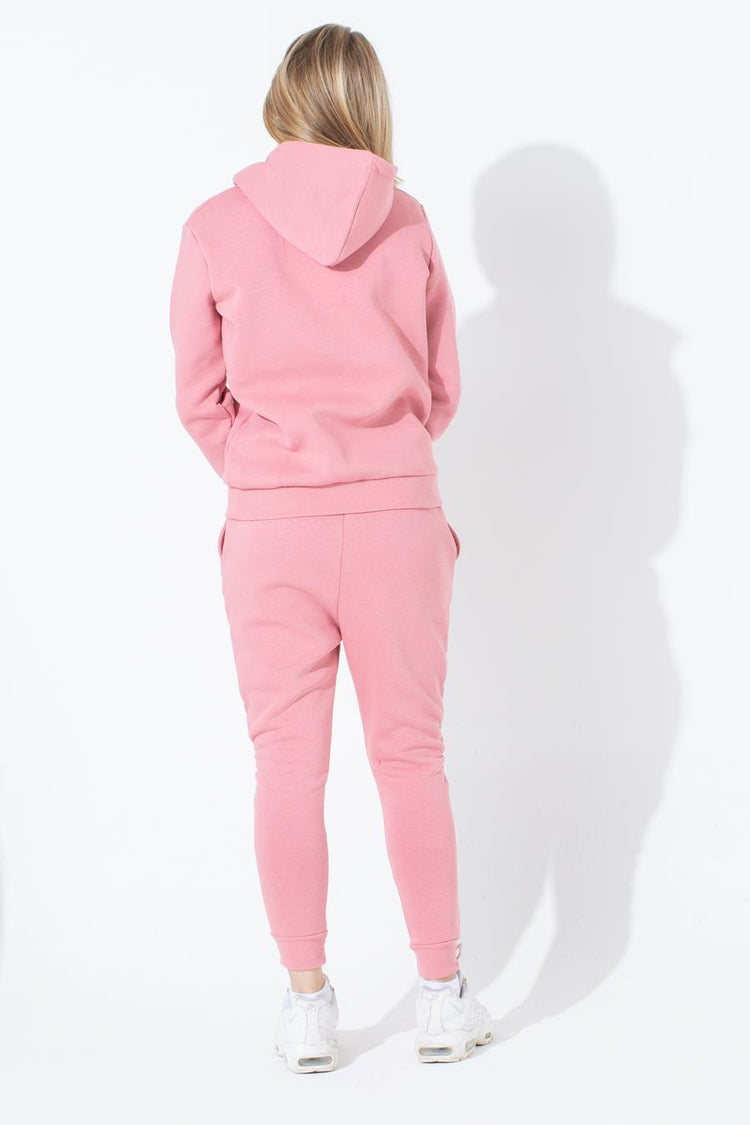 HYPE PINK WHITE SCRIPT GIRLS JOGGERS