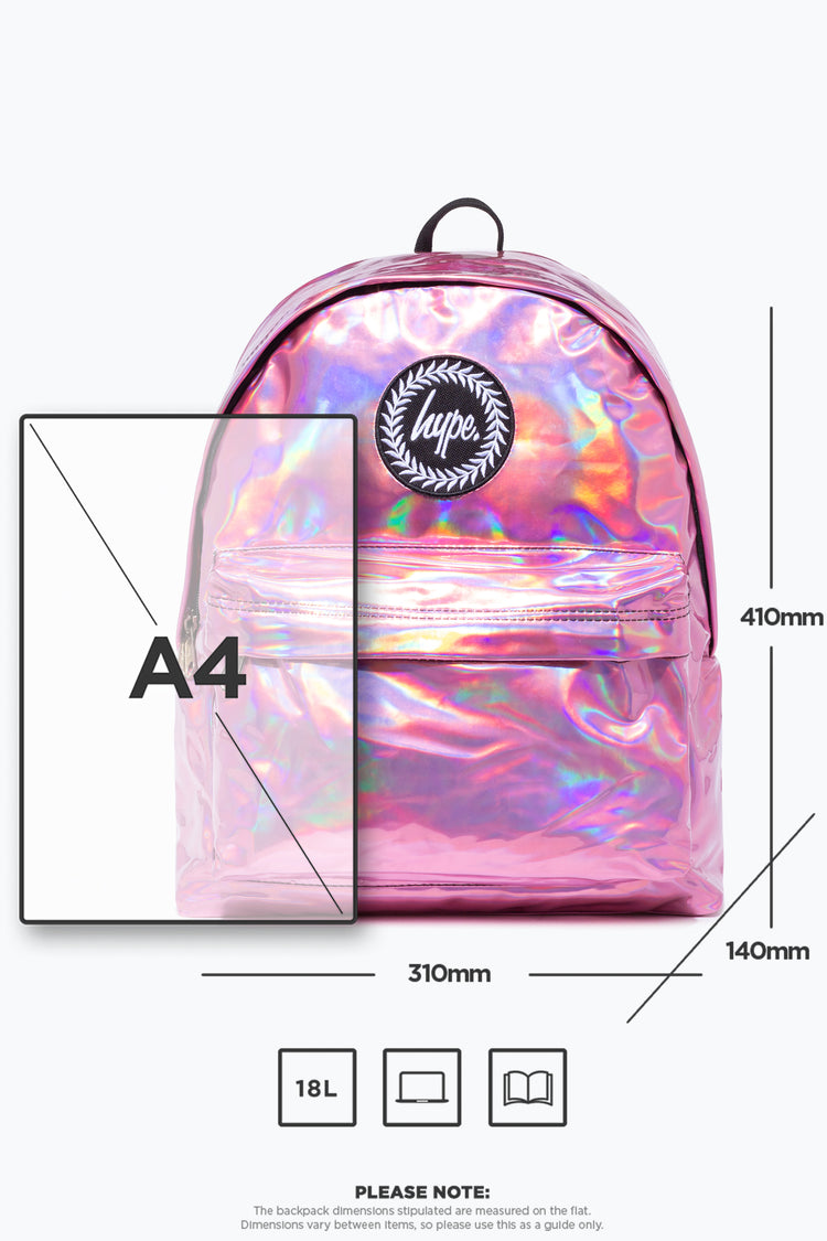 Hype Pink Holographic Backpack