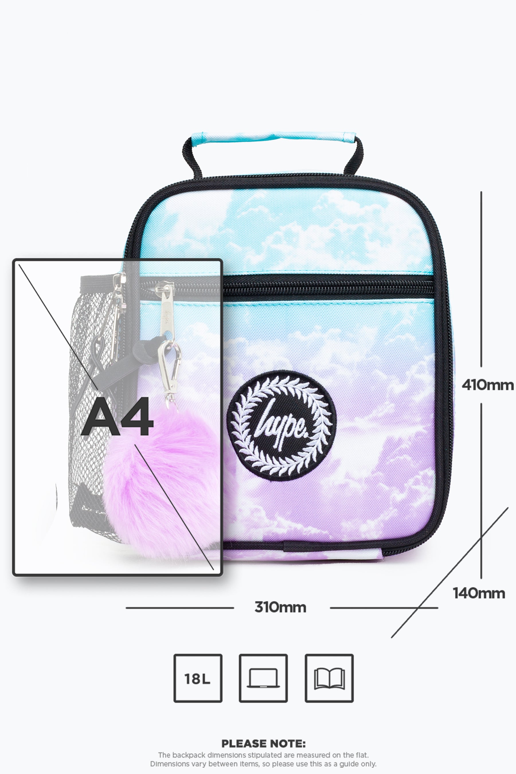 Hype Cloud Fade Lunch Box Storage capacity Preview