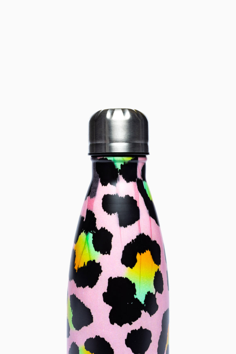 Hype Disco Leopard Metal Water Bottle