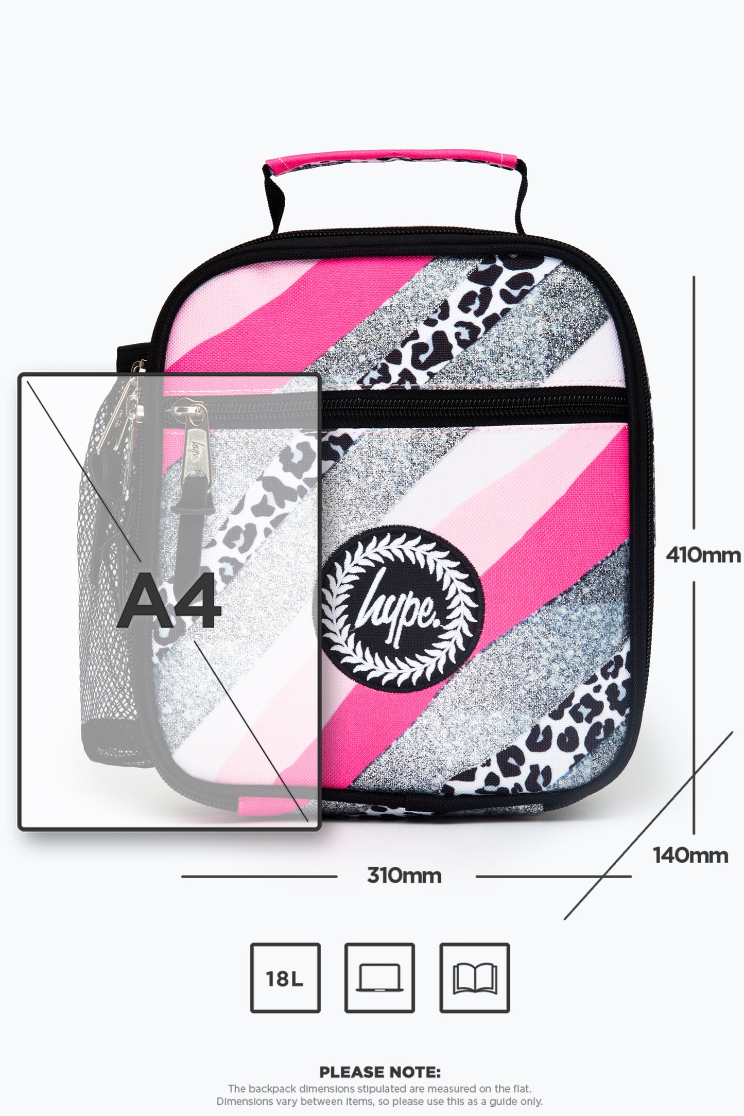 Hype Glitter Leopard Wave Lunch Bag