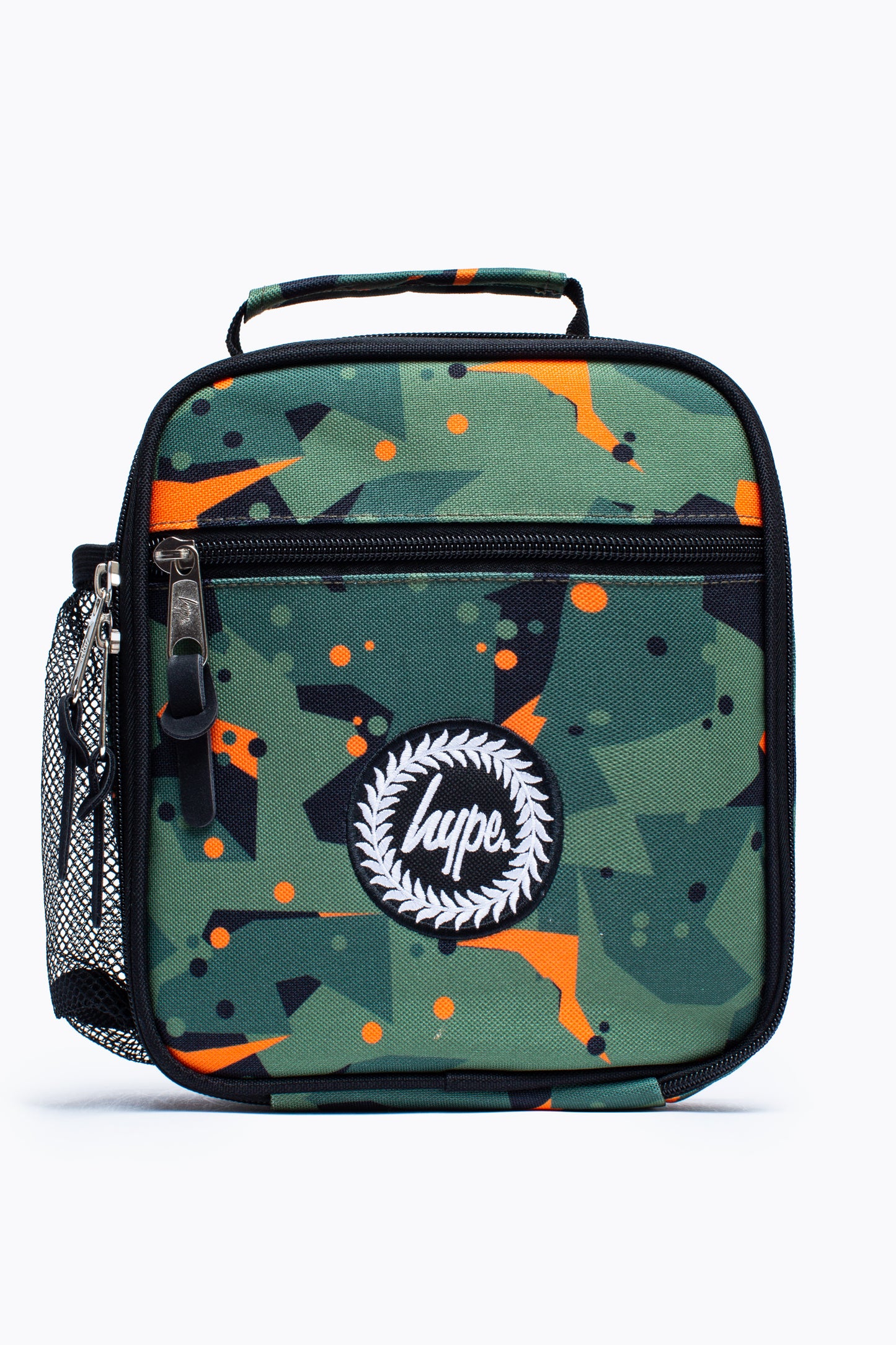 Hype Geo Camo Green Lunch Bag Front Side