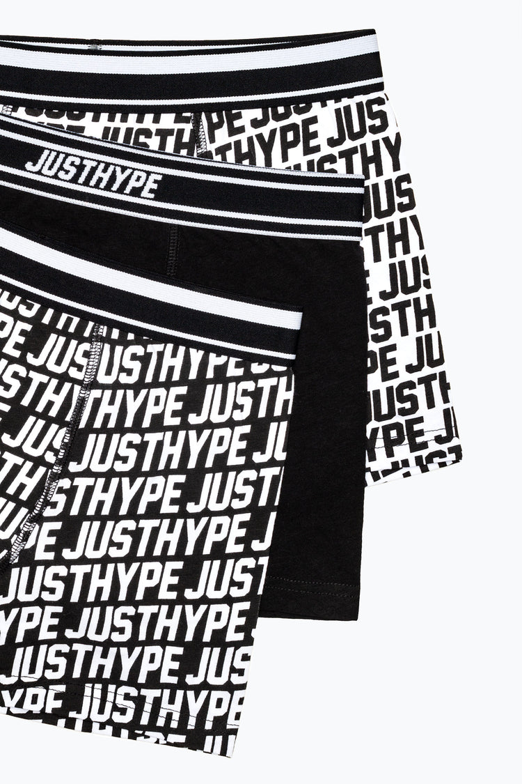 HYPE JUSTHYPE MENS BOXER SHORTS X3 PACK