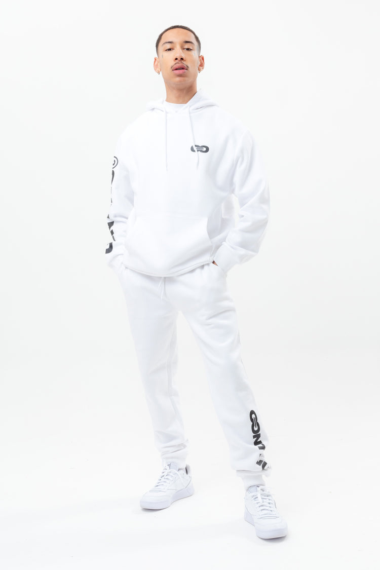 CONTINU8 WHITE OVERSIZED HOODIE | Hype.