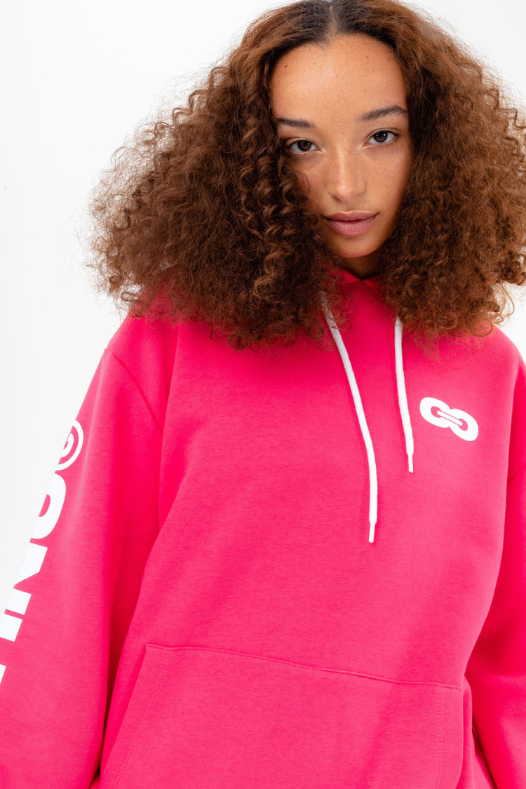 CONTINU8 PINK OVERSIZED HOODIE | Hype.