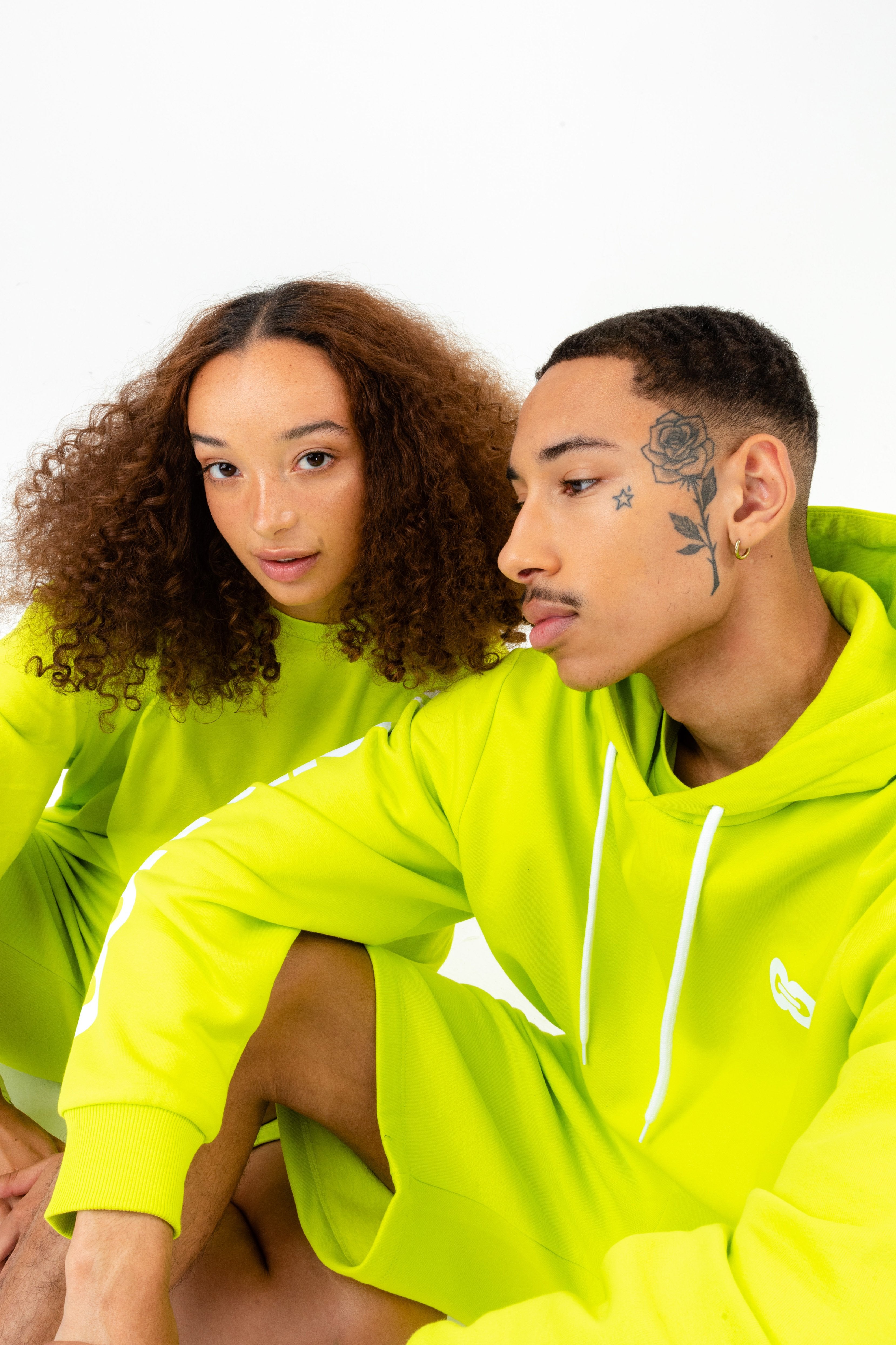 CONTINU8 NEON GREEN OVERSIZED HOODIE | Hype.